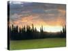California Sunset-Albert Bierstadt-Stretched Canvas