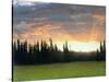 California Sunset-Albert Bierstadt-Stretched Canvas