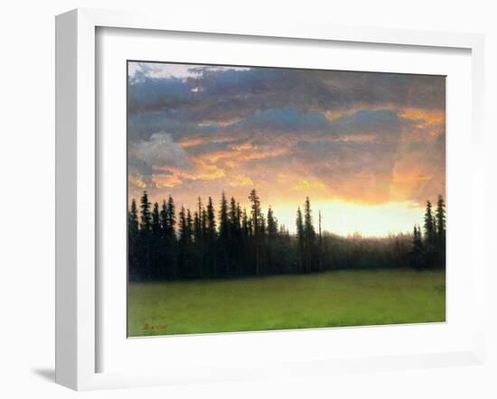 California Sunset-Albert Bierstadt-Framed Giclee Print