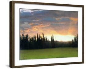 California Sunset-Albert Bierstadt-Framed Giclee Print