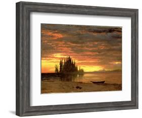 California Sunset-Albert Bierstadt-Framed Giclee Print