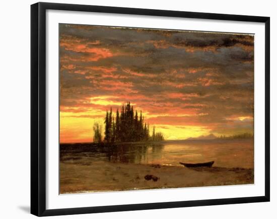 California Sunset-Albert Bierstadt-Framed Giclee Print