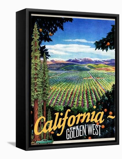 California - The Golden West-null-Framed Stretched Canvas