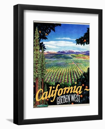 California - The Golden West-null-Framed Giclee Print