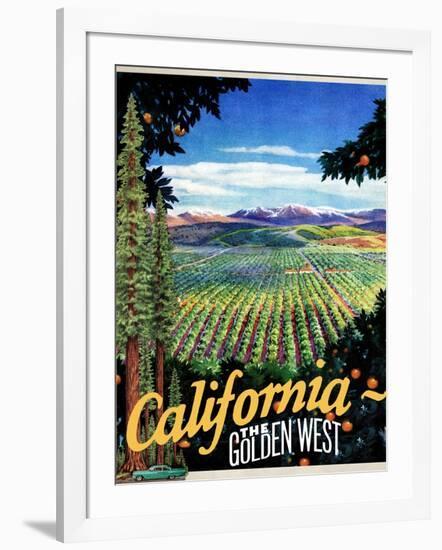 California - The Golden West-null-Framed Giclee Print