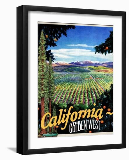 California - The Golden West-null-Framed Giclee Print