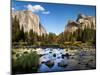 California, the Merced River, El Capitan, and Cathedral Rocks in Yosemite Valley-Ann Collins-Mounted Photographic Print