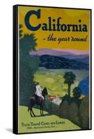 California the Year Round, Travel Poster-null-Framed Stretched Canvas