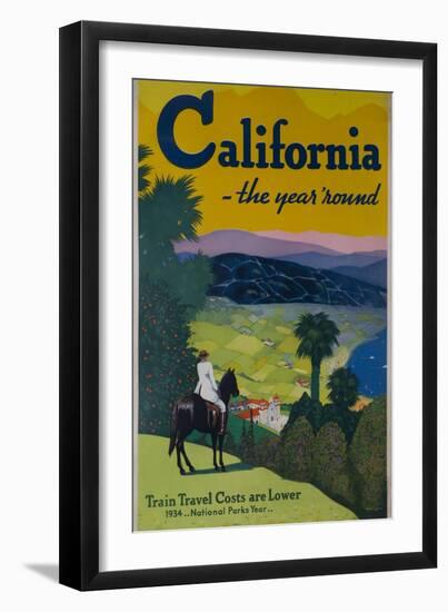 California the Year Round, Travel Poster-null-Framed Giclee Print