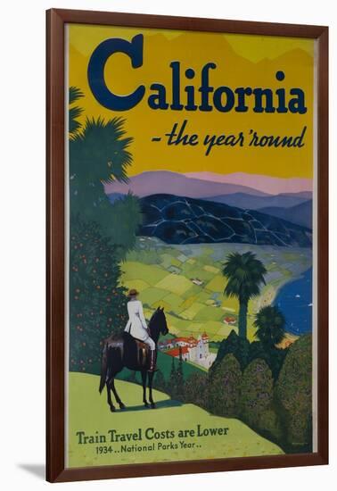 California the Year Round, Travel Poster-null-Framed Giclee Print