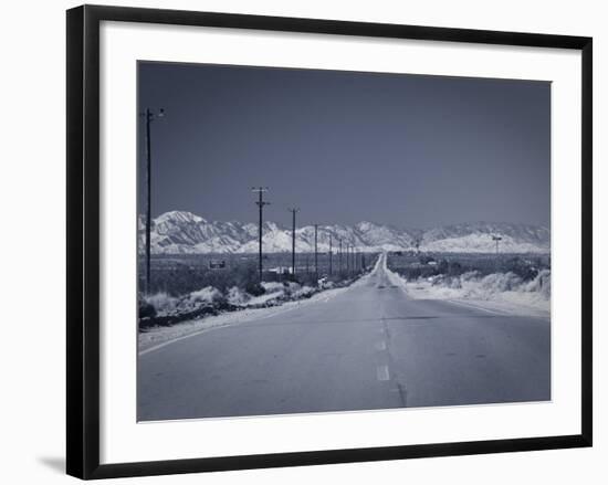 California, Twentynine Palms, Amboy Road, Mojave Desert, USA-Walter Bibikow-Framed Photographic Print