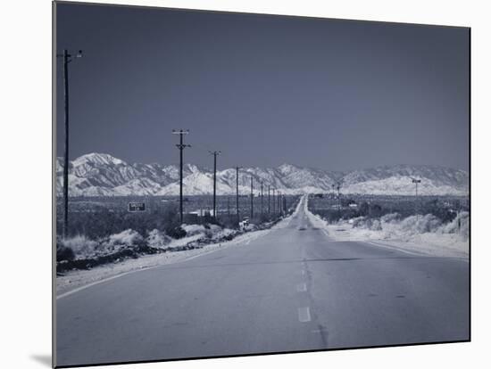 California, Twentynine Palms, Amboy Road, Mojave Desert, USA-Walter Bibikow-Mounted Photographic Print