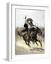 California Vaquero Galloping to Lasso a Steer, c.1800-null-Framed Giclee Print