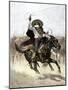 California Vaquero Galloping to Lasso a Steer, c.1800-null-Mounted Giclee Print