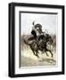 California Vaquero Galloping to Lasso a Steer, c.1800-null-Framed Giclee Print