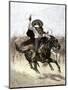 California Vaquero Galloping to Lasso a Steer, c.1800-null-Mounted Giclee Print