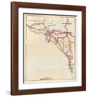 California: Ventura, Los Angeles, San Bernardino, Orange, and San Diego Counties, c.1896-George W^ Blum-Framed Art Print