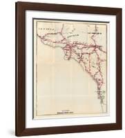 California: Ventura, Los Angeles, San Bernardino, Orange, and San Diego Counties, c.1896-George W^ Blum-Framed Art Print