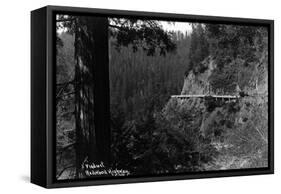 California - Viaduct along the Redwood Highway-Lantern Press-Framed Stretched Canvas