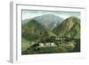 California - View of Arrowhead Hot Springs Grounds Near San Bernardino-Lantern Press-Framed Art Print