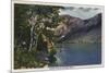 California - View of Convict Lake in the High Sierra-Lantern Press-Mounted Art Print