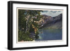 California - View of Convict Lake in the High Sierra-Lantern Press-Framed Art Print