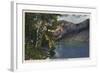 California - View of Convict Lake in the High Sierra-Lantern Press-Framed Art Print