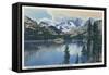 California - View of Shadow Lake, Sierra Nevada Mountains-Lantern Press-Framed Stretched Canvas