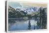California - View of Shadow Lake, Sierra Nevada Mountains-Lantern Press-Stretched Canvas