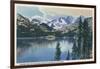 California - View of Shadow Lake, Sierra Nevada Mountains-Lantern Press-Framed Art Print