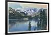 California - View of Shadow Lake, Sierra Nevada Mountains-Lantern Press-Framed Art Print