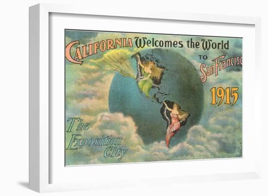 California Welcomes the World, San Francisco-null-Framed Art Print