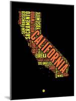 California Word Cloud 1-NaxArt-Mounted Art Print