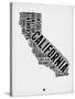 California Word Cloud 2-NaxArt-Stretched Canvas