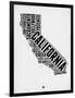 California Word Cloud 2-NaxArt-Framed Art Print