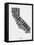 California Word Cloud 2-NaxArt-Framed Stretched Canvas