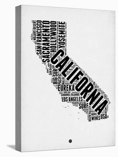 California Word Cloud 2-NaxArt-Stretched Canvas