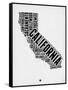 California Word Cloud 2-NaxArt-Framed Stretched Canvas