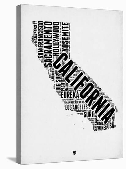 California Word Cloud 2-NaxArt-Stretched Canvas