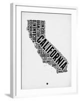 California Word Cloud 2-NaxArt-Framed Art Print