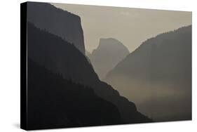 California, Yosemite National Park, Artists Point, El Capitan, Sentinel Dome-Bernard Friel-Stretched Canvas