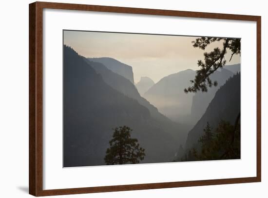 California, Yosemite National Park, Artists Point, El Capitan, Sentinel Dome-Bernard Friel-Framed Photographic Print