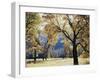 California, Yosemite National Park, California Black Oak Trees in a Meadow-Christopher Talbot Frank-Framed Photographic Print