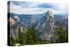 California, Yosemite National Park, Half Dome, North Dome and Mount Watkins-Bernard Friel-Stretched Canvas