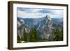 California, Yosemite National Park, Half Dome, North Dome and Mount Watkins-Bernard Friel-Framed Photographic Print