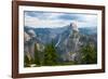 California, Yosemite National Park, Half Dome, North Dome and Mount Watkins-Bernard Friel-Framed Photographic Print