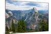 California, Yosemite National Park, Half Dome, North Dome and Mount Watkins-Bernard Friel-Mounted Premium Photographic Print