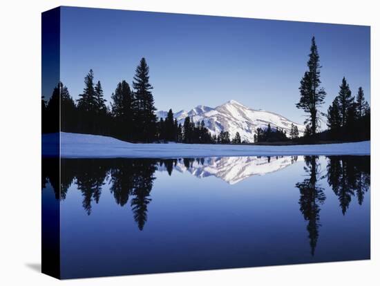 California, Yosemite National Park, Mammoth Peak and Tarn at Tioga Pass-Christopher Talbot Frank-Stretched Canvas