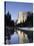 California, Yosemite National Park, Merced River, Cathedral Beach and El Capitan, USA-Michele Falzone-Stretched Canvas