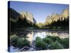 California, Yosemite National Park, Merced River, El Capitan and Valley View, USA-Michele Falzone-Stretched Canvas